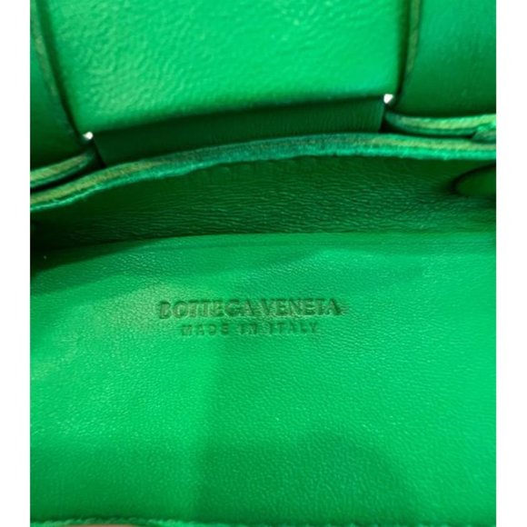 Bottega Veneta Candy Mini Cassette Parakeet Green Lambskin Leather Bag - Picture 9 of 12